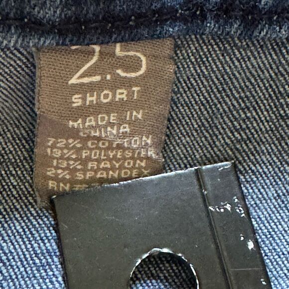Chicos So Slimming Jeans Women 2.5 Short US 14 Short Stretch 5 Pockets Button - Picture 8 of 12